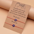thumbnail image 1 of Xinyolin Couple Bracelets with Creative Shape - Wear Resistant Wax Line Handmade Evil Eyes, 1 of 8