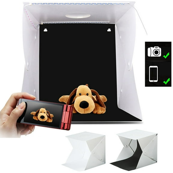 Xinyolin Dual Color Backdrop LED Light Photography Photo Studio Box Softbox Shooting Tent