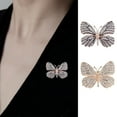 thumbnail image 1 of Xinyolin Elegant Shining Rhinestones Decor Butterflies Shape Brooch Pin Retro Luxury Scarf Shawl Exquisite Badge Lady Outfit Buckle Accessories, 1 of 7