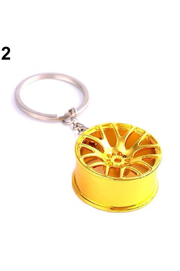 Fashion Creative Wheel Car Auto Parts Keyring Metal Keychain, Key Chain Keyfob