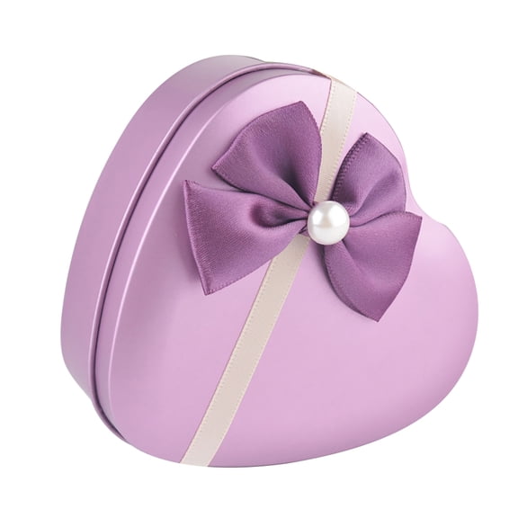 Xinyolin Fashion Heart Shape Bow-knot Jewelry Gift Box Present Case, with Shredded Paper