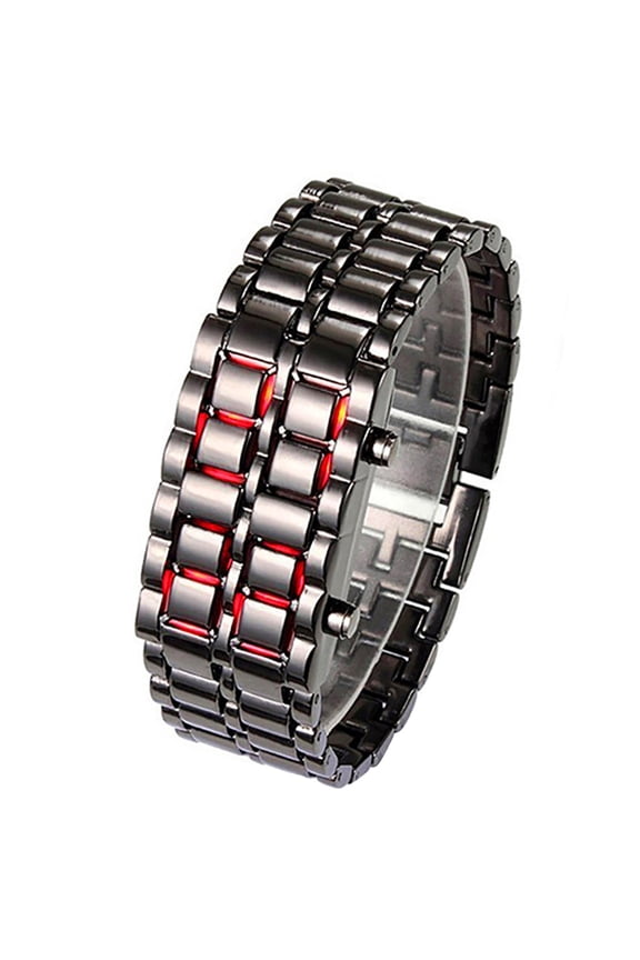 Fashion LED Digital Alloy Men Women Wrist Watch Bracelet, Chain Valentines Gift