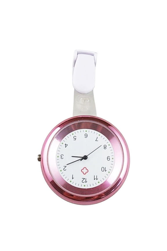 Fashion Round Numeral Analog Quartz Clip-On Watch, Nurse Medical Doctor Pocket