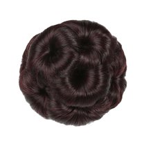 Xinyolin Faux Synthetic Hair Bun Extension Elastic Wavy Bridal Donut Chignon Hairpiece