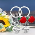 thumbnail image 1 of Xinyolin Festive Stainless Steel Pendant Keychain - Apple Decor Teacher Appreciation Gift, 1 of 8