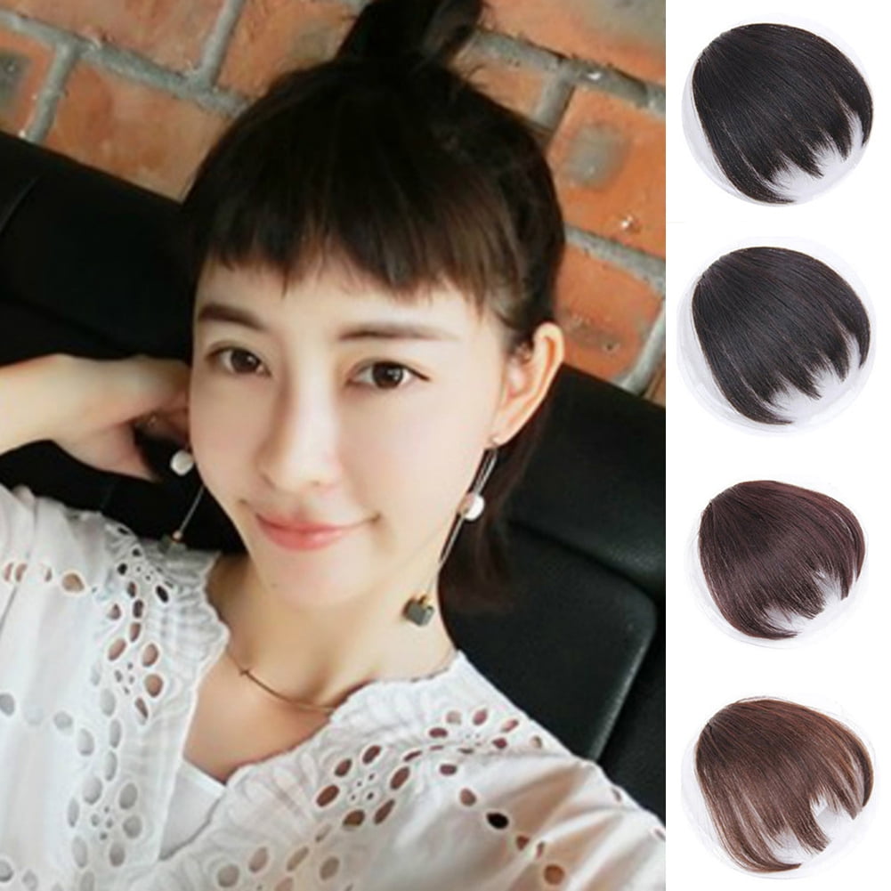 Xinyolin Girls Irregular High Temperature Fiber Fake Fringe Bang ...