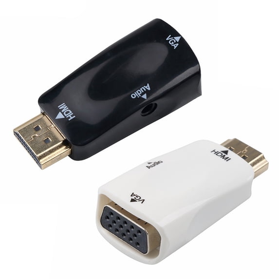 Xinyolin -compatible to VGA Adapter Male to Female High Clarity 1080P Audio Cable Converter for PC Laptop