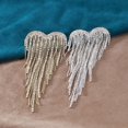 thumbnail image 1 of Xinyolin Heart Tassels Brooch Golden/Silver Color Elegant DIY Clothing Accessories Sparkling Rhinestone Women Tassels Pin for Wedding, 1 of 7