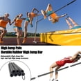 thumbnail image 1 of Xinyolin High Jump Crossbar Vault Elastic Crossbar Bungee Cord High Jump Training Equipment Practice Pole for Beginners, 1 of 7