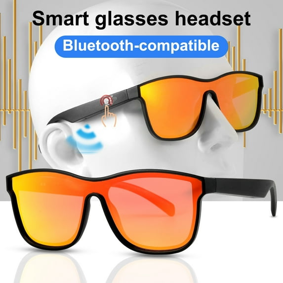 Xinyolin KY03 Bluetooth-compatible Sunglasses Open Ear Music/Hands-free Call IPX6 Waterproof True Wireless Stereo Wireless Audio Smart Glasses for Biking