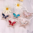 thumbnail image 1 of Xinyolin Lady Pin with Rhinestone Butterfly Shape - Multi Colors Stainless Dress Brooch for Prom, 1 of 8