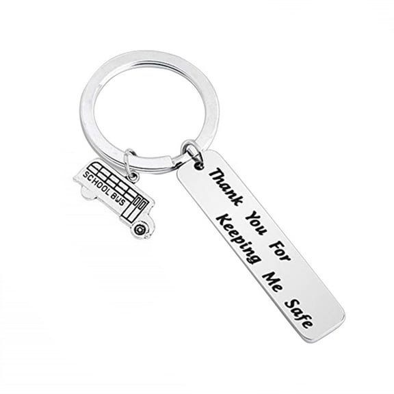 Xinyolin Letters Print Bus Driver Keychain Handbag Key Chain Ring, Appreciation Gifts