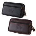 thumbnail image 1 of Xinyolin Men Vintage Faux Leather Fanny Pack Waist Bag Travel Hiking Phone Holder Purse, 1 of 7