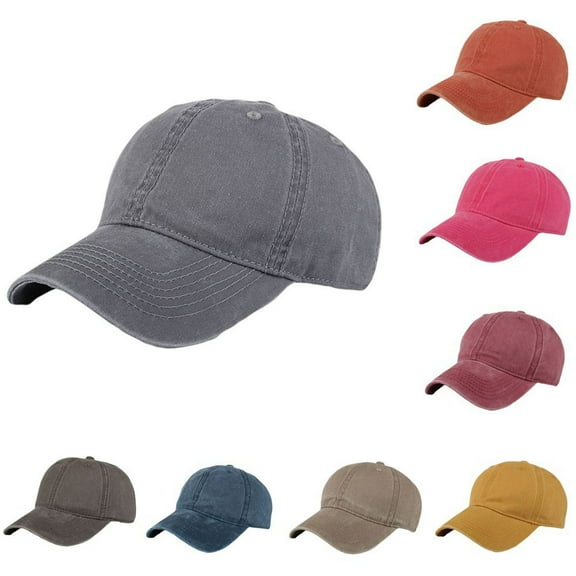 Xinyolin Men Women Adjustable Washed Twill Cotton Baseball Cap Outdoor Sport Sun Hat