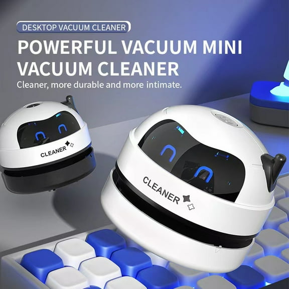Xinyolin Mini Desktop Vacuum Cleaner Cute Strong Suction USB Charging Countertop Keyboard Diamond Painting Rhinestone Dust Collector Sweeper Tool