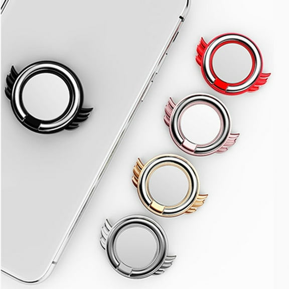 Xinyolin Mobile Phone Stand Magnetic 360-degree Rotation Ultra-thin Cell Phone Finger Ring Holder for Desktop