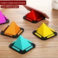 thumbnail image 1 of Xinyolin Phone Holder Multifunctional Non-slip Four-sided Pyramid Shape Silicone Phone Tablet Universal Rack for Watching TV, 1 of 8