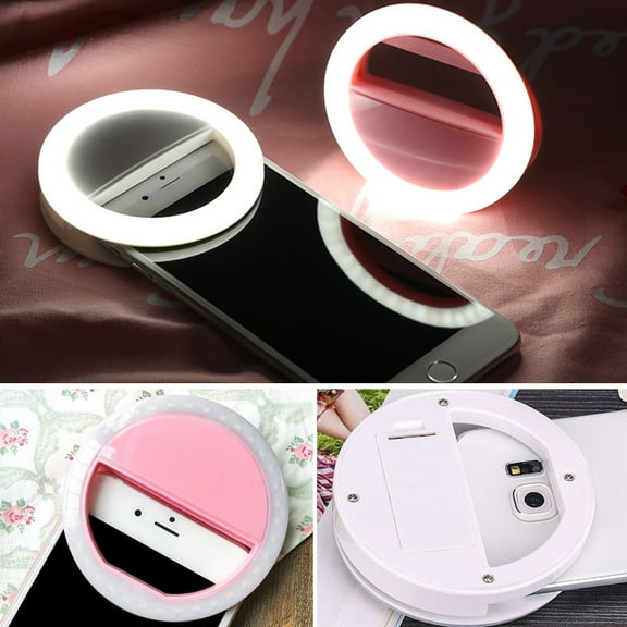Xinyolin Portable Clip Fill Light Selfie LED Ring Photography for iPhone Phone