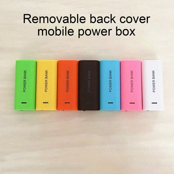 Xinyolin Power Bank Shell Universal Welding-free Portable 2 x 18650 Battery Charger Case DIY Box for Mobile Phone