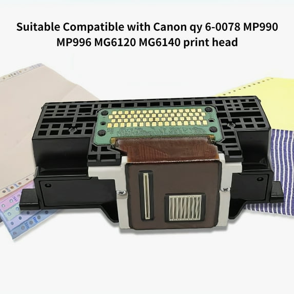 Xinyolin Printer Head Easy Installation High Performance Metal Home Printhead Replacement for Canon QY6-0078 MP990 MP996 MG6120