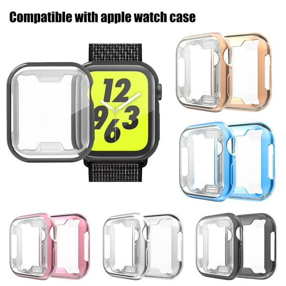 Xinyolin Protective Case Full Coverage Anti-drop 38mm 40mm 42mm 44mm Ultra-Thin Electroplating Smart Watch Protector for iWatch 2/3/4/6