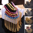 thumbnail image 1 of Xinyolin Punk Jewelry Fringe Epaulette - Vintage Tassels Shoulder Brooch, 1 of 8