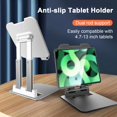thumbnail image 1 of Xinyolin Tablet Phone Holder Stand Secure Grip 180-degree Rotation Telescopic Height Adjustable Stable Support Foldable Bracket, 1 of 8