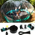 thumbnail image 1 of Xinyolin Trampoline Sprinkler Safe Easy to Install Kids Outdoor Play Water Sprinkler Boys Girls Summer Backyard Water Park Fun Toy, 1 of 7