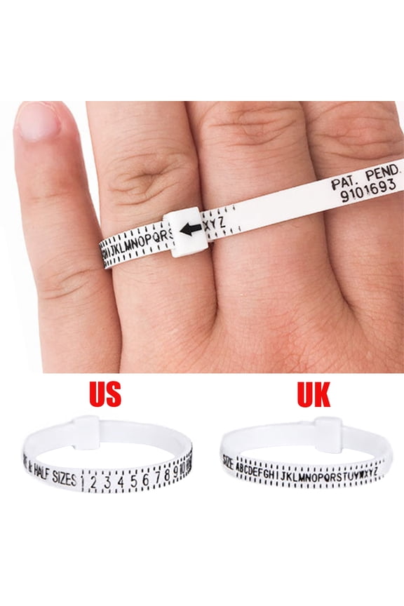 UK/US Standard Finger Ring Size Tape, Handmade DIY Jewelry Shop