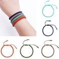 thumbnail image 1 of Xinyolin Unisex Bracelet Solid Color Handmade Rope Braided, Lucky Bangle Jewelry for Party, 1 of 8