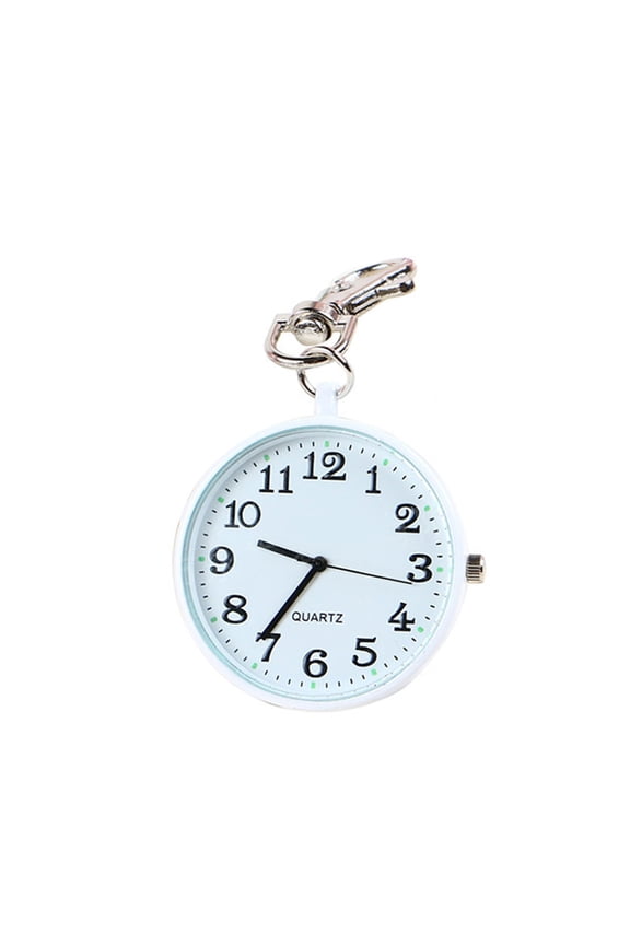 Unisex Round Dial Quartz Analog Nurse Medical Keychain Pocket Watch Fashion