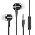 thumbnail image 1 of Xinyolin Universal 3.5mm Plug In-Ear Music Bass Wired Earphones Sports Headsets with Mic, 1 of 4