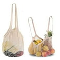 thumbnail image 1 of Xinyolin Vegetable Hanging Bag Reusable See-through Hollow Out Large Capacity Kitchen Ginger Ginger Fruit Storage Net Pouch Shopping Bag Grocery Pouch, 1 of 8
