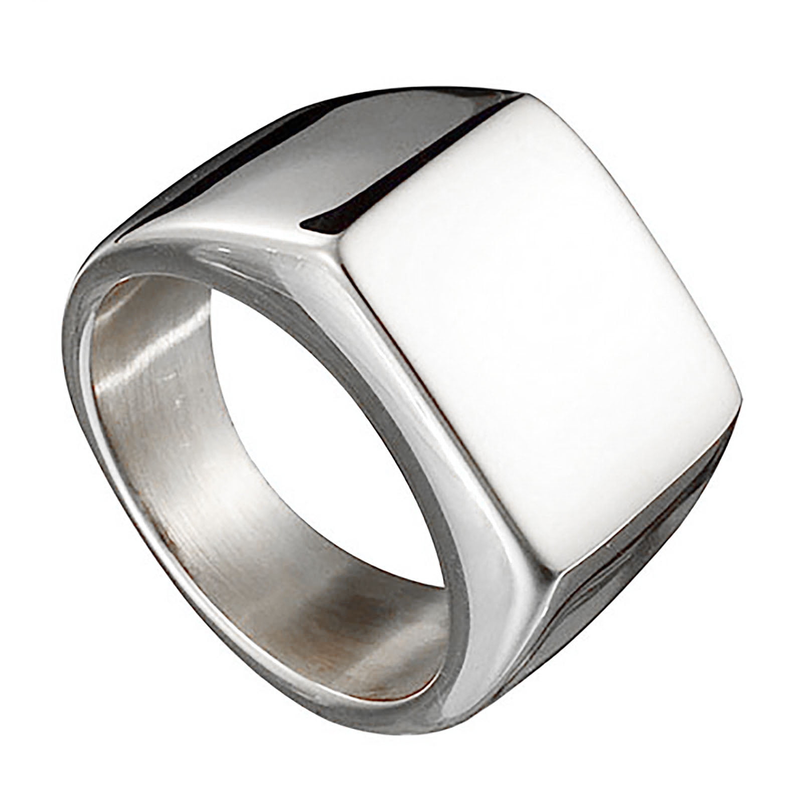 Xinyolin Wedding Ring Solid Color Finger Decoration Stainless