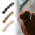 thumbnail image 1 of Xinyolin Women Fashion Rhinestone Faux Pearl Hair Clip Barrette Hairpin Headwear Gift, 1 of 8