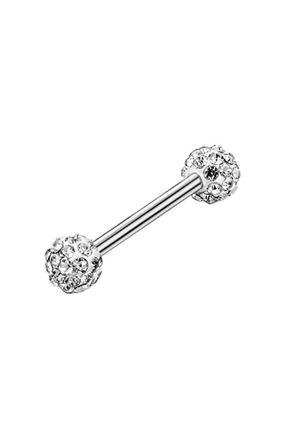 Women Rhinestone Tongue Nose Nipple Ring Stud Earrings, Body Piercing Jewelry