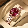 thumbnail image 1 of Xinyolin Women Watch Waterproof Luminous Stainless Steel Strap Round Calendar Display Rhinestone Dress Wristwatch Fashion Jewelry Gift, 1 of 7