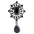 thumbnail image 1 of Xinyolin Women's Luxury Rhinestone Alloy Brooch Pin Large Waterdrop, Pendent Party Jewelry, 1 of 8