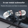 thumbnail image 1 of Xinyolin YT1 Wired Earbuds In-ear Heavy Bass Metal Type-C Wire Control Music Earphones for Gaming, 1 of 8