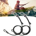 thumbnail image 1 of Xioeram 2Pcs Kayak Paddle Tether/Coiled Kayak Fishing Leash with Carabiner for Paddle, Rod SUP Kayaking Accessories, 1 of 8