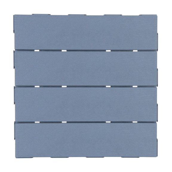 Xioeram Plastic Interlocking Deck Tiles, 36 Packs Patio Deck Tiles, 12"x12" Waterproof Outdoor Flooring All Weather Use, Patio Floor Decking Tiles for Porch Poolside Balcony Backyard, Light Grey