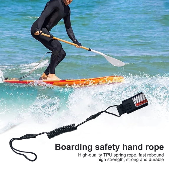 Xioeram 'Storm' Premium Surf SUP Leash 10 Foot Coiled Leash – Choose Color and Bundle