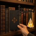 Inset Bookshelves Xioghol Bookshelf Lantern Light, Cordless Battery-Powered Warm LED ...