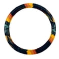 thumbnail image 1 of Xiong Fugu 14.5 Inch Printing PVC Leather Car Steering Wheel Cover Auto Accessories, 1 of 6