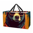 thumbnail image 1 of Xiong Fugu Large Capacity Foldable Oxford Cloth Decorative Box - Reusable Picnic Basket, Shopping Basket, and Storage Basket, 1 of 7
