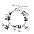 thumbnail image 1 of XiongPing Kuromi Charms Bracelets Sanrio Cartoon Figure Pendant Hand Chains Beads Diy Bangles For Women Fashion Jewelry Gifts, 1 of 6
