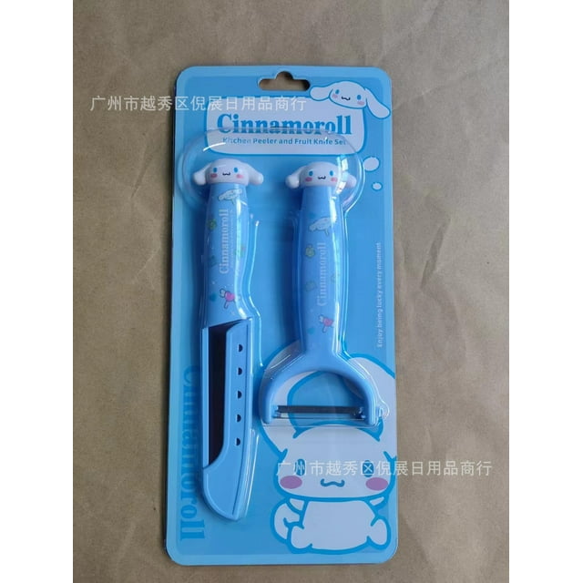 XiongPing Sanrio Fruit Knife Set Hello Kitty Melody Kuromi Cinnamoroll