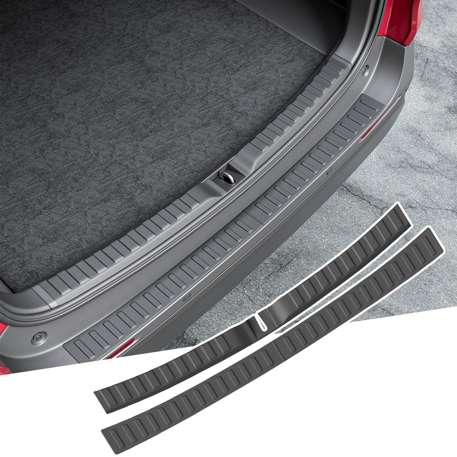 Rear Bumper Protector Scuff Guard For Toyota RAV4 (2016-2019) - ABS Plastic With 3M Adhesive