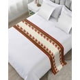 thumbnail image 1 of Xipuska Christmas Bed Runners for Twin Size Bed, Decorative Bed Throws for Foot of Bed, Winter Xmas Poinsettia Red Green Plaid Bed Runner Sofa Throw Bedding Scarf Protector Slipcover for Bedroom, 1 of 6