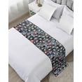 thumbnail image 1 of Xipuska Coastal Conch Bed Runners for Cal King Size Bed, Decorative Bed Throws for Foot of Bed, Ocean Starfish Seagrass Retro Watercolor Bed Runner Sofa Throw Bedding Scarf Slipcover for Bedroom, 1 of 6